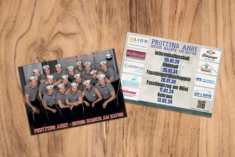 Faschingsgilde Prutting Autogrammkarte